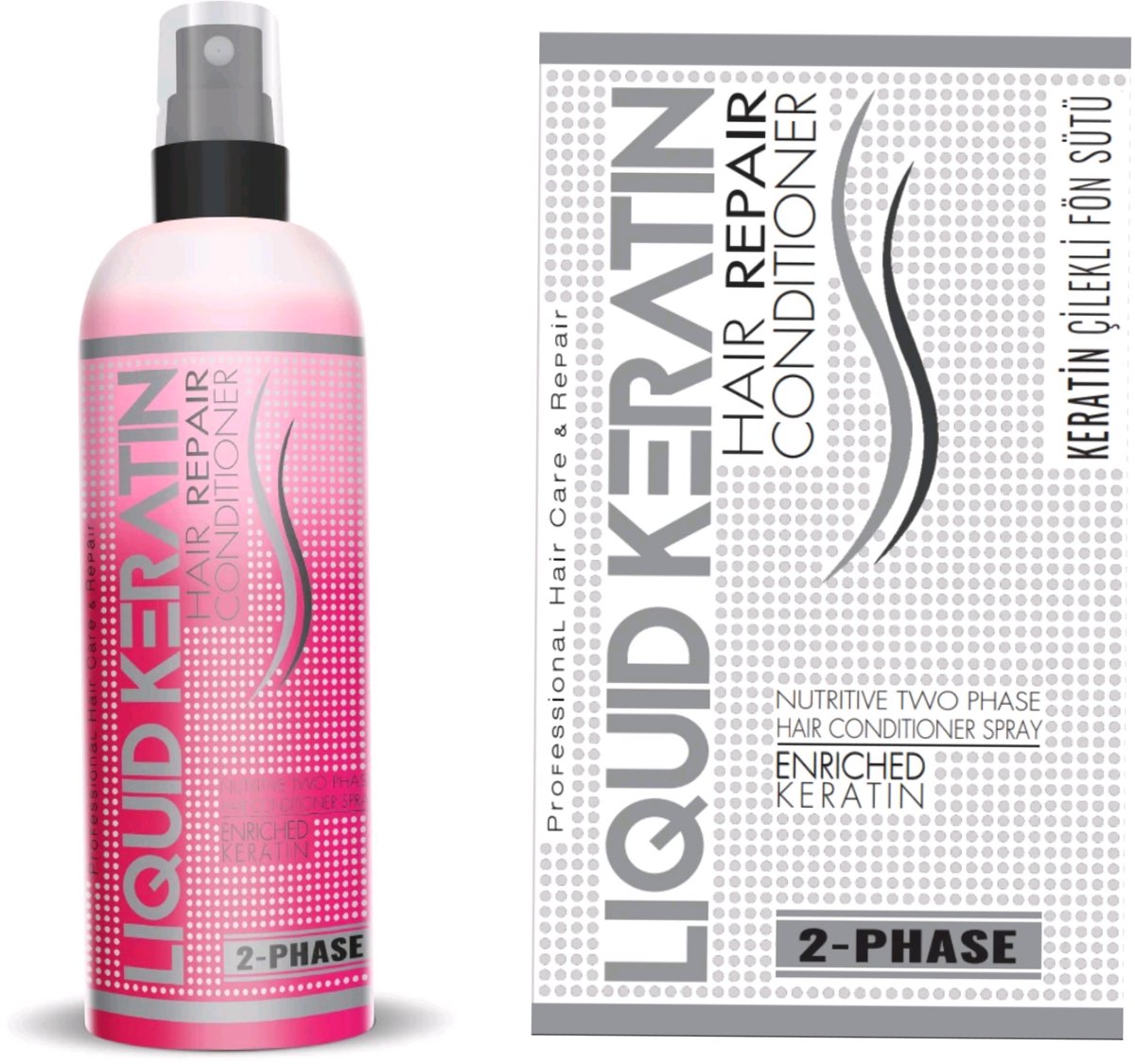 Bio Keratine Two Phase Hair Conditioner 250 ml - Professional Hair Care & Repair - Liquid Keratin - bio - Herbal haar conditioner