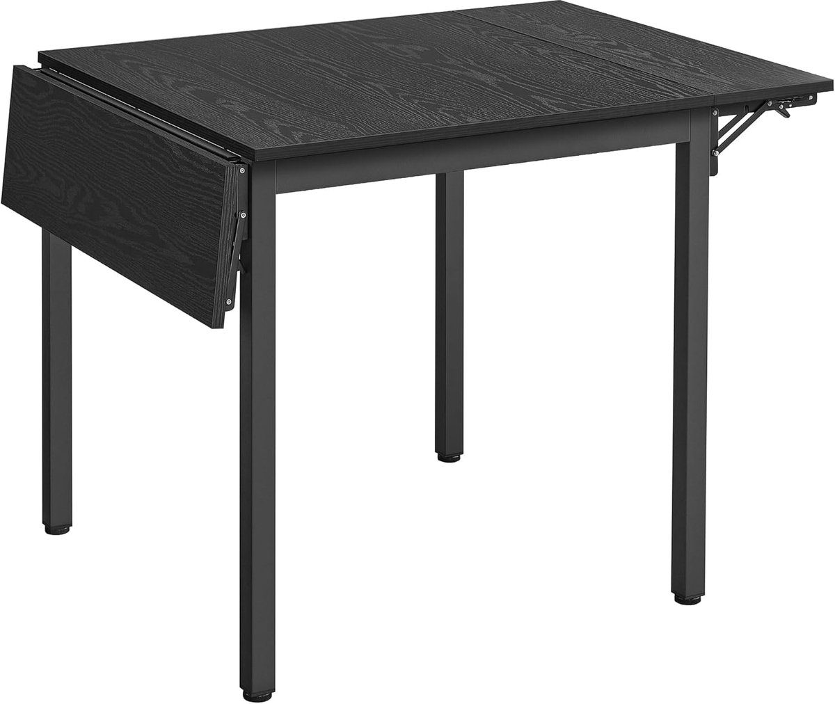 Furnstar Eettafel - Inklapbare Keukentafel voor 2-4 Personen -voor Kleine Ruimtes - Ebbenhoutzwart-Inktzwart