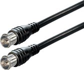 Transmedia -Quick F(m) - F-Quick (m) câble coaxial / droit - noir - 0 15 mètres