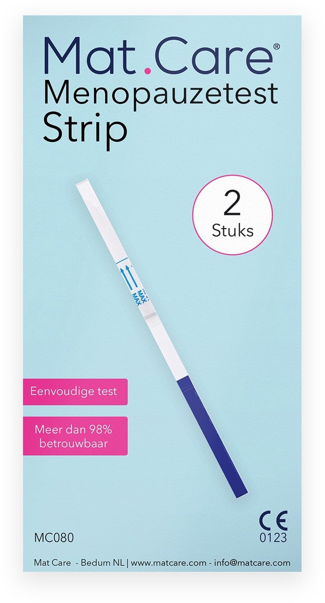 Goedkoopste Mat Care Menopauzetest Strip - vruchtbaarheidstest vrouw - 2 stuks