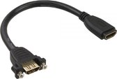 InLine HDMI (v) - HDMI (v) koppelstuk / inbouw - versie 1.4 (4K 30Hz) - 0,20 meter