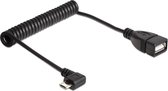 DeLOCK 83354 USB-kabel 0,5 m USB 2.0 Micro-USB B USB A Zwart