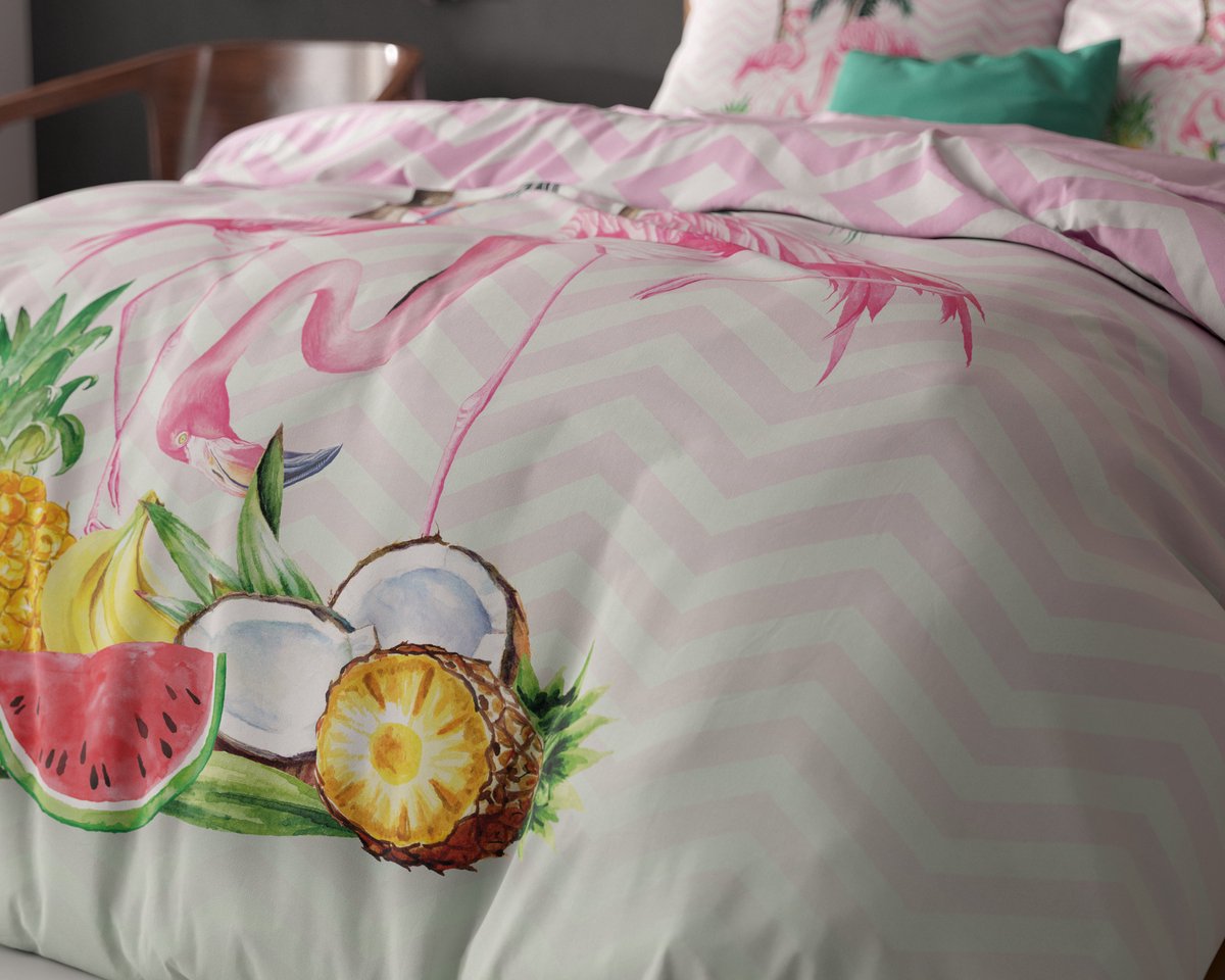 Sleeptime Fresh Air Dekbedovertrek - Eenpersoons - 140X200/260 + 1 x kussensloop 60x70 - Blauw