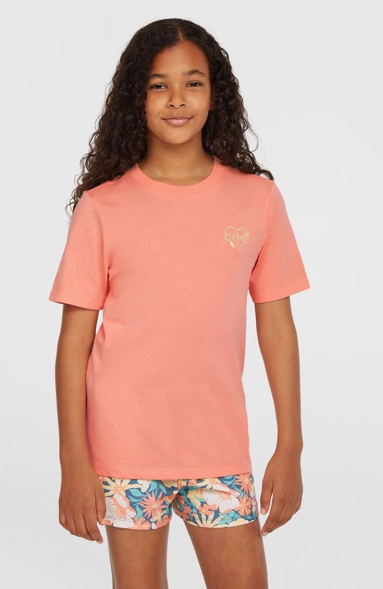 O´neill Script T-shirt Met Korte Mouwen 3-4 Years Meisje Roze