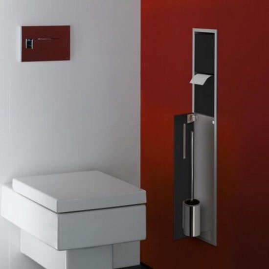 Starterset VIDA (2 haken, wc-papierhouder zonder deksel, wc-borstelset), chroom, gedesindeerd door Lenz 4490002