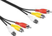 Goobay Tulp composiet audio video kabel - 5 meter