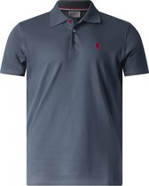 Gentlemen - Polo piqué de luxe pour homme - manches courtes - bleu foncé - taille M