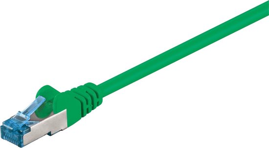 Good Connections Cat. 6A Slim-Patchkabel - 0,25 m / 25 cm - U/FTP- 10 Gbit/s und 500MHz - KUPFER-Leiter CU - Halogenfrei LSZH - RNS Rastnasenschutz - dünnes Netzwerkwerkkabel/LAN-Kabel - SCHWARZ