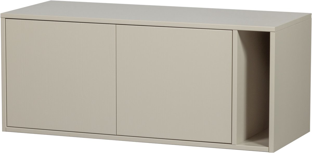 vtwonen Settle Down Tv Meubel/Bankje - Grenenhout - Dust/Beige - 45x108x44 cm