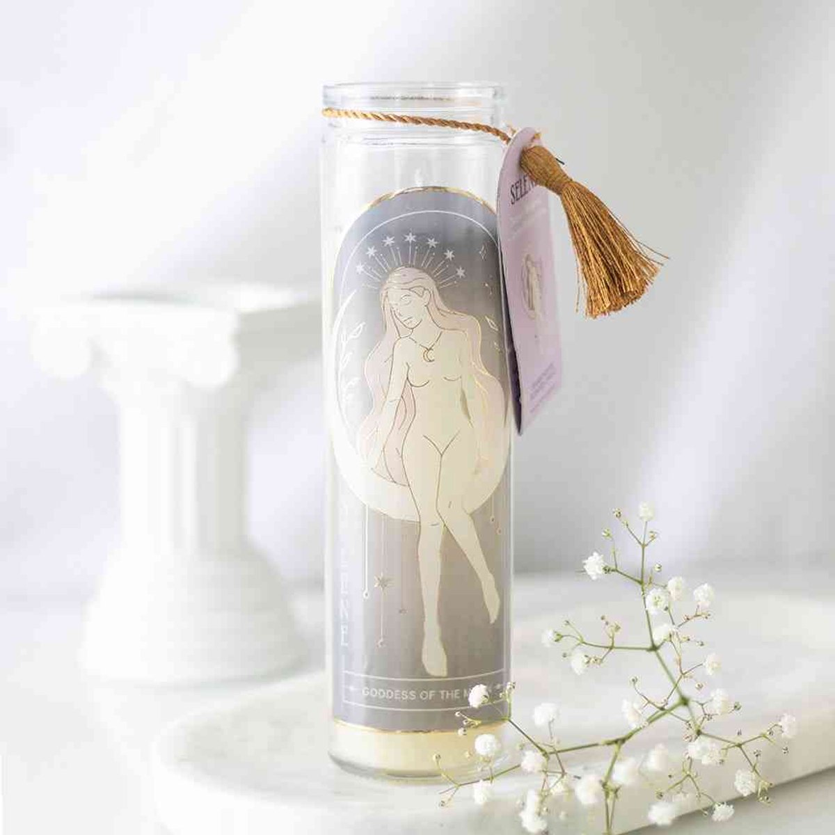 Something Different - Selene Goddess Tube with Amethyst Crystals Geurkaars - Multicolours