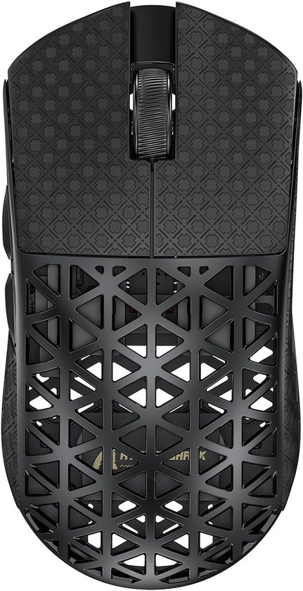 ATTACK SHARK R5 Ultra - Draadloze Gaming Muis - PAW3950 MAX - Koolstof Element - Ultralichte(39g) - Wired/2.4G/BT - 42000DPI - 8Khz - Koolstof Zwart