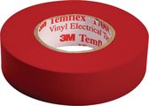 3M Temflex isolatie tape - 15 mm / 10 meter - rood