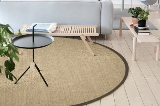 Premium 13 - Tapis rond en sisal aspect naturel
