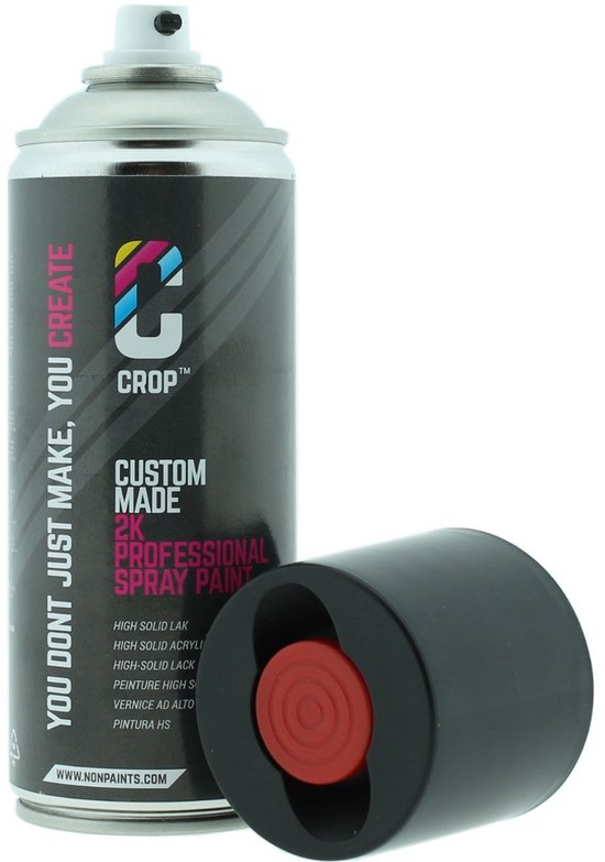 CROP 2K RAL 9005 Zijdeglans Zwart spuitbus 400ml