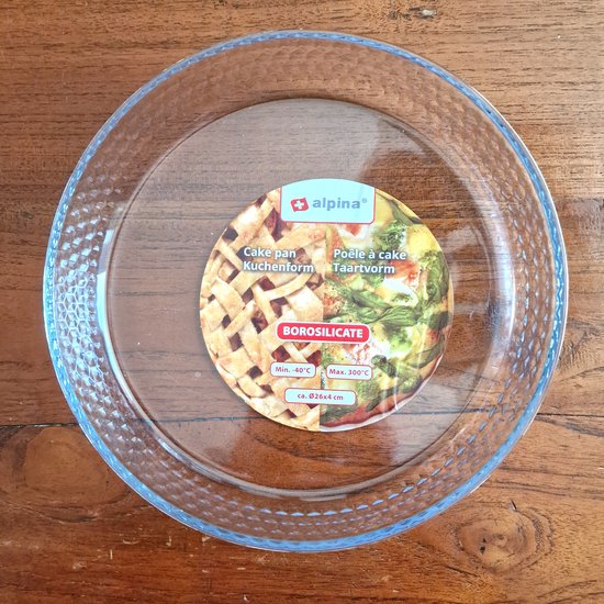 Pyrex Glazen Taartvorm 26cm