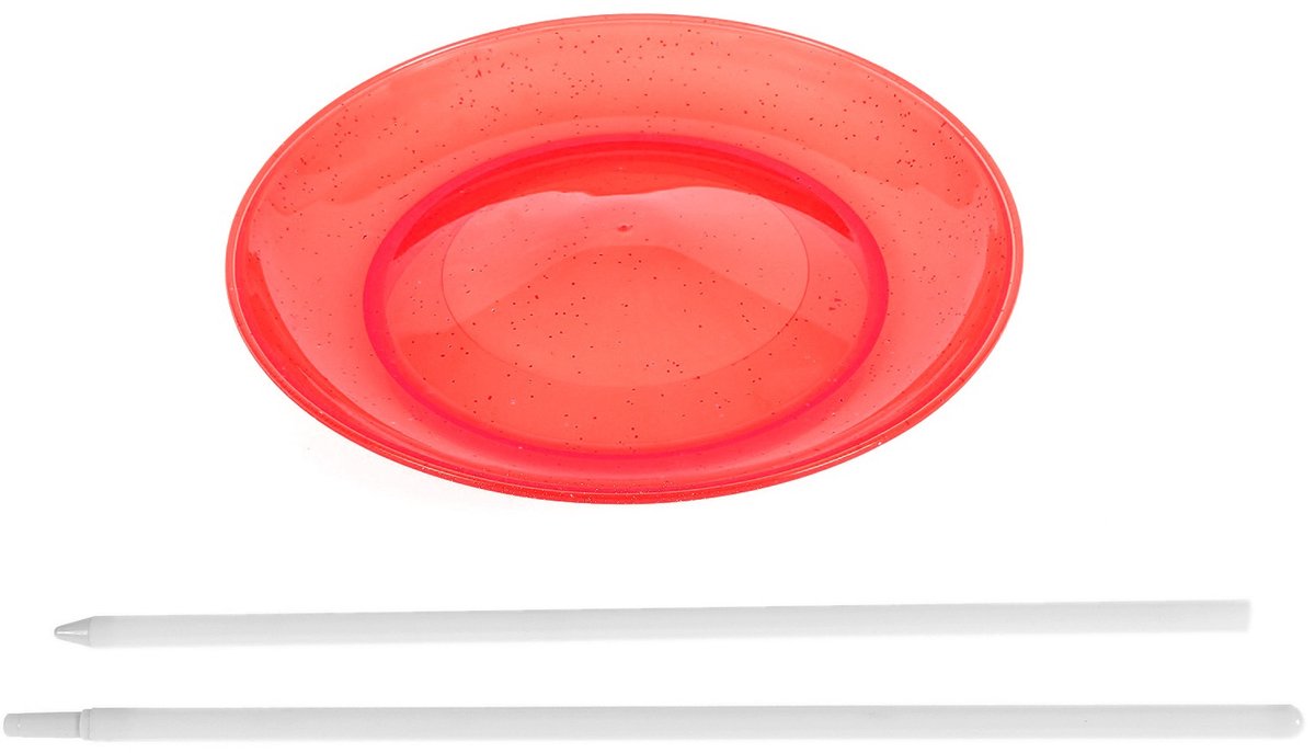 Acrobat Jongleer bord met stok - rood afbeelding