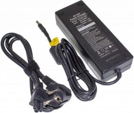 Oplader voor E-bike - Voor 26V Accu's - 29,4V - 2A - 58,8W - Tulp - Zwart
