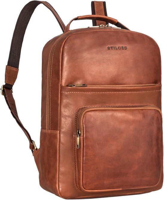 STILORD 'Coryo' Laptop Rucksack Leder | Groß & Stilvoll | 17 Zoll Businessrucksack für Damen und