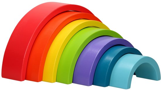 Foto: Joueco regenboog 7 delig