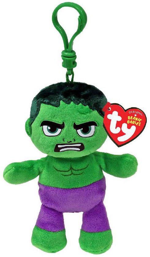 Porte-clés Ty Beanie Boo - Marvel Hulk