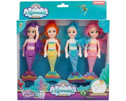 Mermaids Zeemeermin Pop Zusjes, 4st.