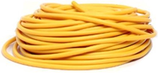 Thera Band Tubing 7 5 m licht geel bol