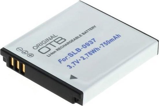 Camera accu SLB-0937 voor Samsung, lithium-ion batterij, lange levensduur, vervangende reserve accu