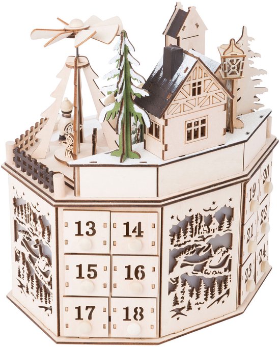Small Foot - Houten Adventskalender Kerst Landschap