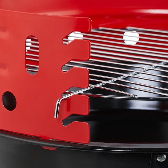 houtskoolbarbecue driepoot - Ø 30 cm - verstelbaar rooster - windvanger van Woodfeeling — afbeelding 3