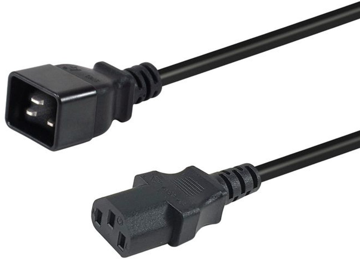 Equip 112140 electriciteitssnoer Zwart 1,8 m IEC C20 IEC C13