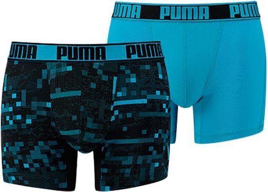 Puma - Heren - 2-pack Active Style Print Sport Boxershorts - Grijs - XL |  bol.com