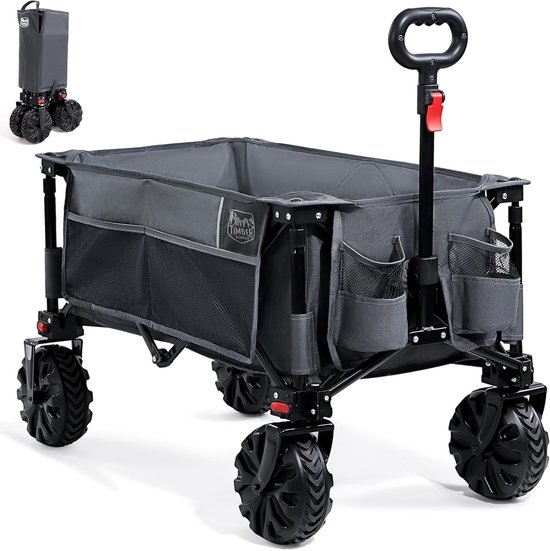 Bolderkar - XXL - Opvouwbaar - 600L - Beige
