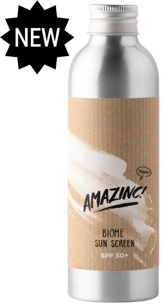 Amazinc! Biome Mineral Sunscreen SPF50 | Reef safe | Duurzaam | Zero Waste | Non-nano | Vegan
