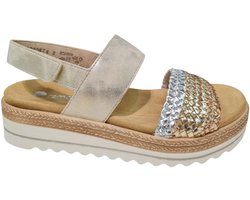 Remonte Leren Dames Sandalen - Goud - 40