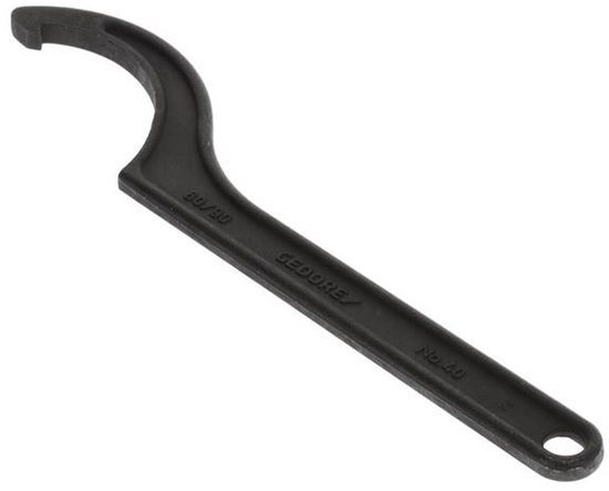 GEDORE Haaksleutel met pin, voor kruisgatmoeren, SW 135-145 mm, punt- 8 mm, moersleutel, 40 Z 135-145