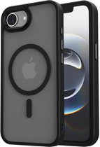 Coque pour Apple iPhone 16e - Compatible MagSafe / Qi2 - Coque de protection mate - Coque arrière aimantée - Zwart