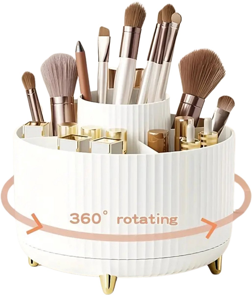 Livano make Up Organizer - Koffer - Tas - Makeup - Lades - Skincare - Cosmetica - Wit