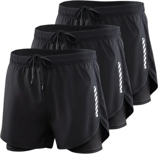 Livano Tennisbroek Heren - Tennisshort - Tenniskleding - Padelbroek - Padel - Gym - Short - 3 Pcs - Gemengd - XS