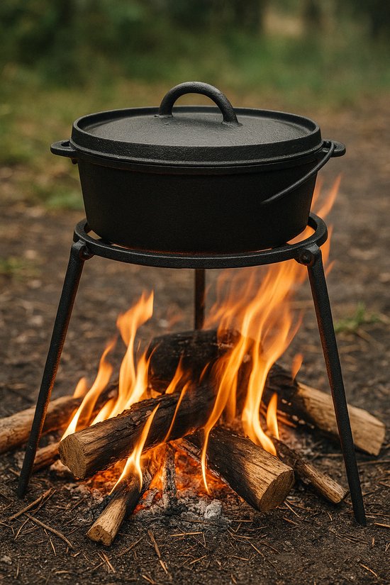 MAYSTERNYA Driepoot Barbecue - Ø 32 cm - Haardvuur Accessoires - Buitenkeuken - Vuurschaal - Tripod - Zwart van MAYSTERNYA — afbeelding 3