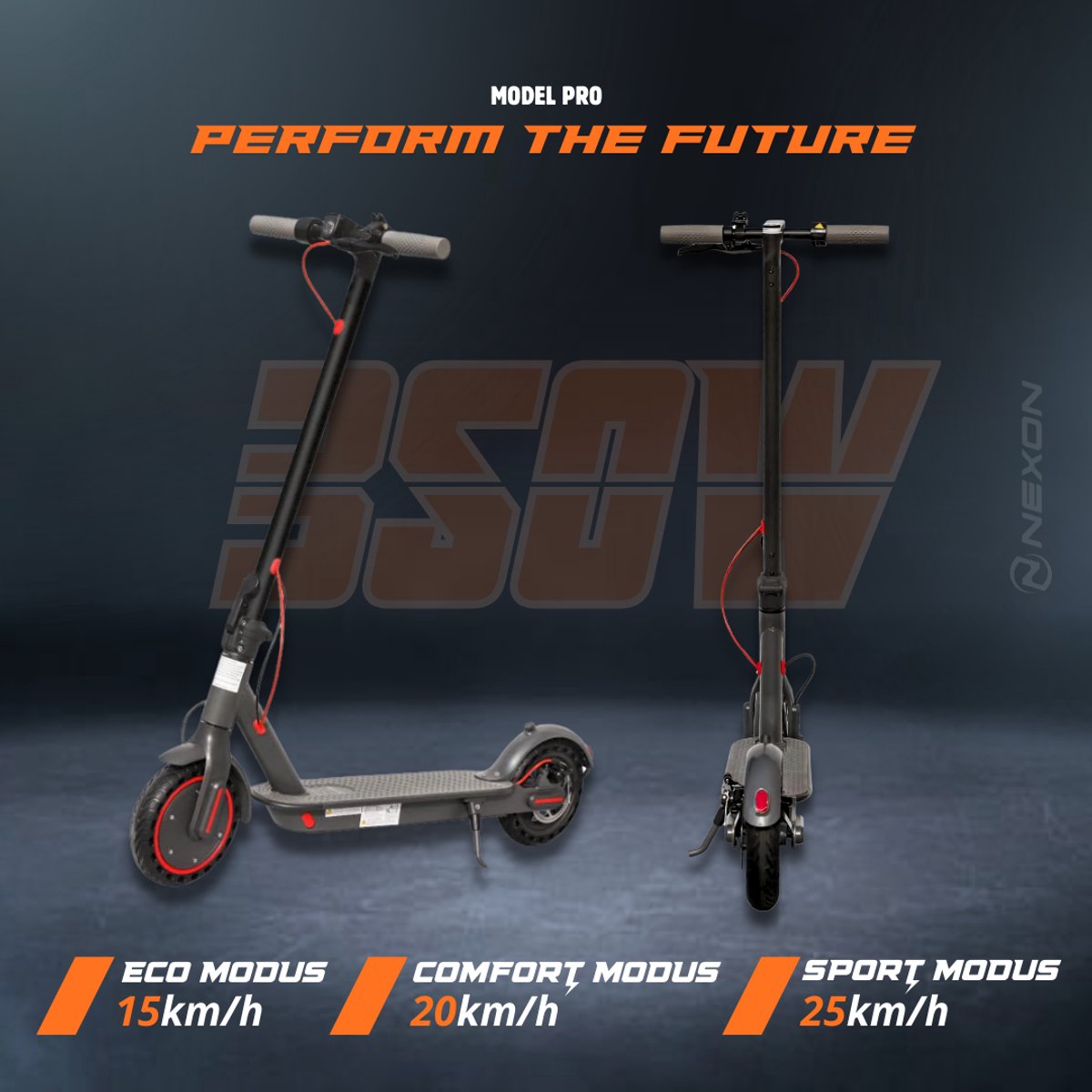 Afbeelding 3 van Nexon Pro Elektrische Step voor volwassenen E Scooter - Anti lek Banden - 25 km/u - 35km Bereik - App - LED verlichting - Cruise Control - Schokbestendige wielen - Anti diefstal optie