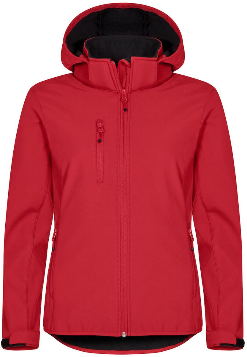 Clique Classic Softshell Hoody Women 0200917 - Rood - 34/XS