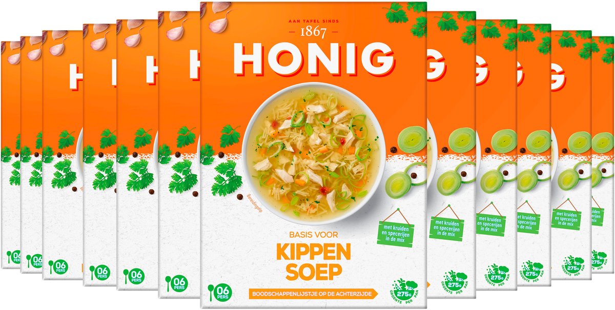 Honig Maaltijdmix voor Kippensoep 12x 53 g