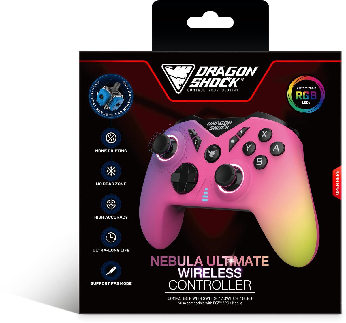 DragonShock NEBULA - Draadloze Gamingcontroller thumbnail 5