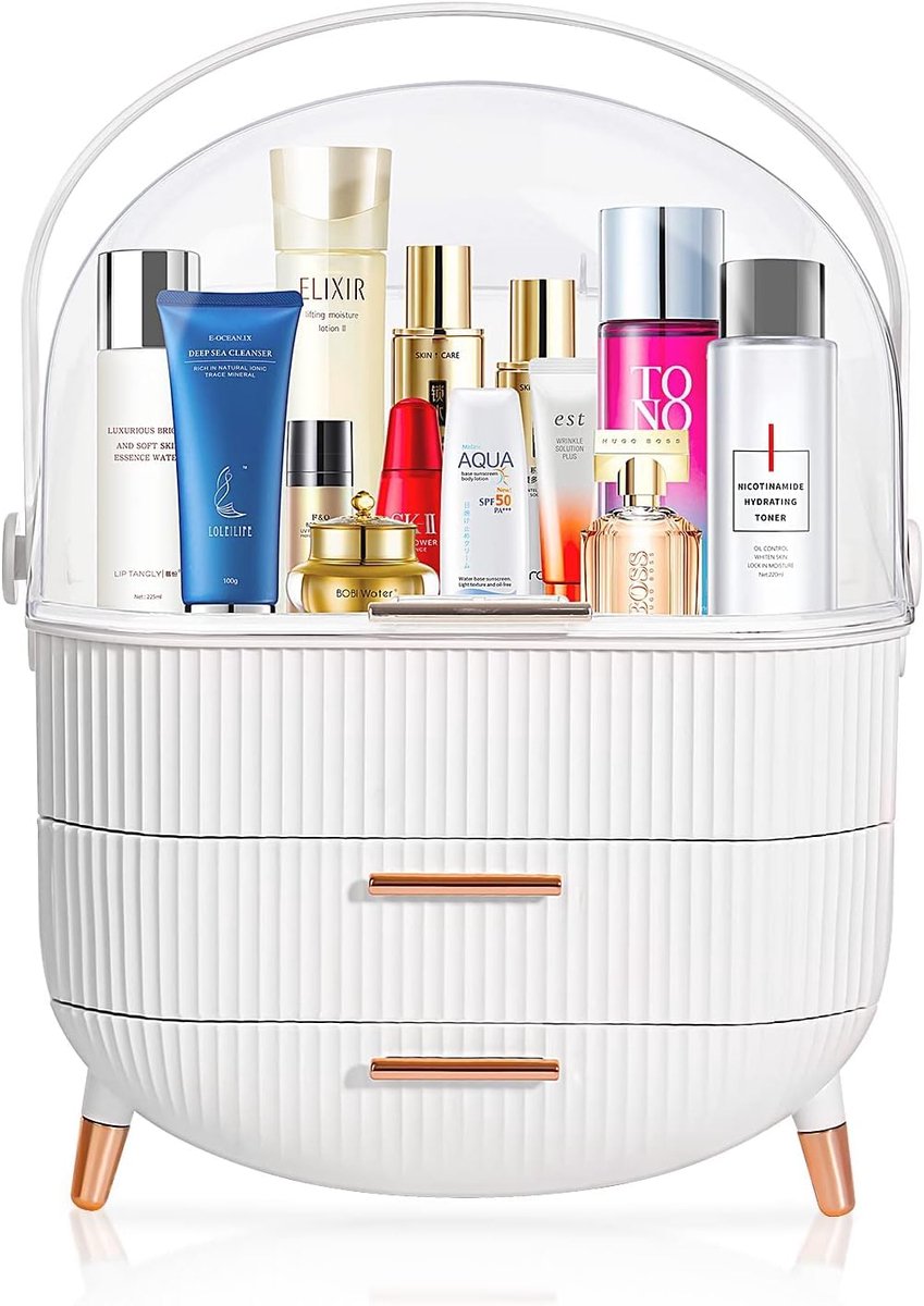 Unyqoos ® Stijlvolle Make-up-Organizer met Luxe Ontwerp voor Badkamer en Slaapkamer