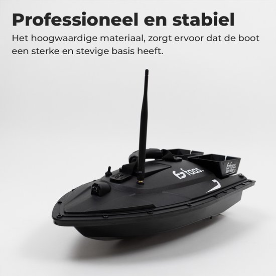 Faas Voerboot T50 - Aas / Vis Boot - Voerboot Karper - Met Afstandsbediening en Batterij - Afstand Bestuurbare Boot - Karper Voerboot- Zwart — afbeelding 4