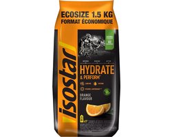 Isostar Energiedranken - Hydrate&Perform - Ecopack - Sinaasappel - 1,5 kg