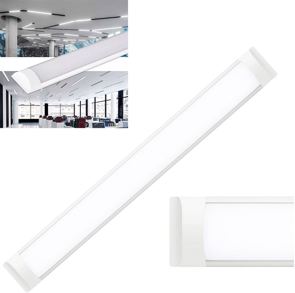 Toolight Rsl011-35N 120Cm Plafonnière Wit 120X75X2,5Cm