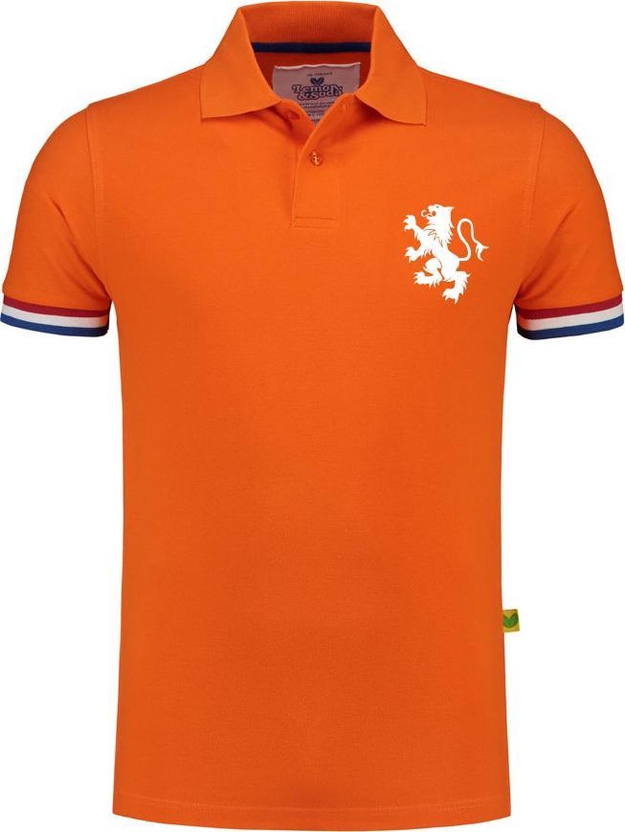 Oranje Polo - Wit logo