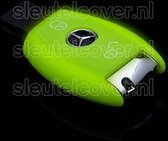 Autosleutel Hoesje geschikt voor Mercedes - SleutelCover - Silicone Autosleutel Cover - Sleutelhoesje Glow in the dark / Lichtgevend