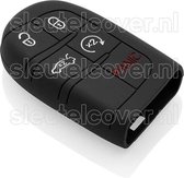 Jeep SleutelCover - Zwart / Silicone sleutelhoesje / beschermhoesje autosleutel